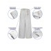 Women Striped Print Side Button Casual Stylish Loose Wide Leg Pants