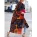 Women Vintage Loose Printed Long Sleeve Cardigans