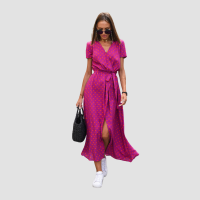 Alina | Floral Wrap Midi Dress