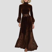 Serene | Elegant Suede Maxi Dress