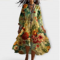 Michelle | Whimsical V-Neck Dress