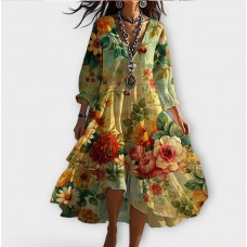 Michelle | Whimsical V-Neck Dress